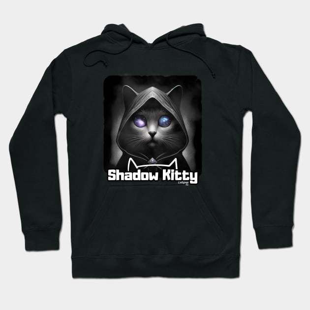 Mistic Cat: Cat The Shadow - Cute Kitty - A Funny Mistic Retro Vintage Style Hoodie by LollipopINC